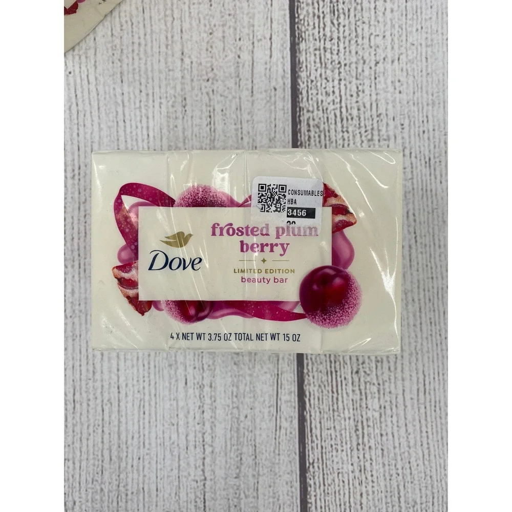Dove Beauty Bar Frosted Plum Berry (8 Bars) Limited Edition Holiday 3.75 oz